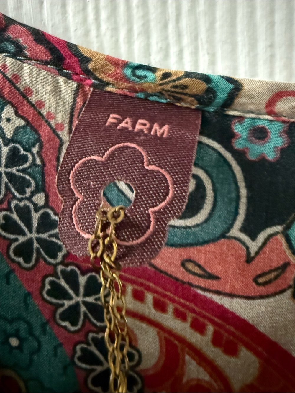 Vintage Farm Rio Paisley Dress Size Small - Picture 12 of 15